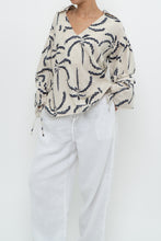 Load image into Gallery viewer, SIXXTA PALM x Palm Tree Patterned Linen Blouse (XS-L)