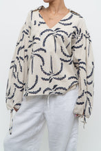 Load image into Gallery viewer, SIXXTA PALM x Palm Tree Patterned Linen Blouse (XS-L)