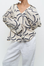 Load image into Gallery viewer, SIXXTA PALM x Palm Tree Patterned Linen Blouse (XS-L)