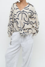 Load image into Gallery viewer, SIXXTA PALM x Palm Tree Patterned Linen Blouse (XS-L)