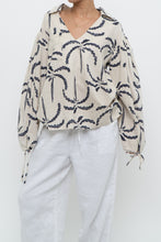 Load image into Gallery viewer, SIXXTA PALM x Palm Tree Patterned Linen Blouse (XS-L)