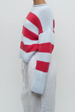 Load image into Gallery viewer, BANANA REPUBLIC x Baby Blue, Pink Cotton Striped Cotton Chunky Sweater (XS-L)