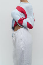 Load image into Gallery viewer, BANANA REPUBLIC x Baby Blue, Pink Cotton Striped Cotton Chunky Sweater (XS-L)