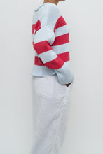 Load image into Gallery viewer, BANANA REPUBLIC x Baby Blue, Pink Cotton Striped Cotton Chunky Sweater (XS-L)