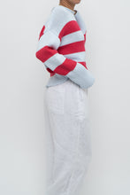 Load image into Gallery viewer, BANANA REPUBLIC x Baby Blue, Pink Cotton Striped Cotton Chunky Sweater (XS-L)