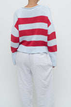 Load image into Gallery viewer, BANANA REPUBLIC x Baby Blue, Pink Cotton Striped Cotton Chunky Sweater (XS-L)