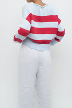 Load image into Gallery viewer, BANANA REPUBLIC x Baby Blue, Pink Cotton Striped Cotton Chunky Sweater (XS-L)