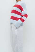 Load image into Gallery viewer, BANANA REPUBLIC x Baby Blue, Pink Cotton Striped Cotton Chunky Sweater (XS-L)