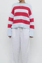 Load image into Gallery viewer, BANANA REPUBLIC x Baby Blue, Pink Cotton Striped Cotton Chunky Sweater (XS-L)