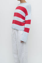 Load image into Gallery viewer, BANANA REPUBLIC x Baby Blue, Pink Cotton Striped Cotton Chunky Sweater (XS-L)
