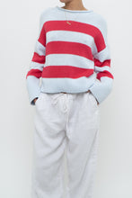 Load image into Gallery viewer, BANANA REPUBLIC x Baby Blue, Pink Cotton Striped Cotton Chunky Sweater (XS-L)