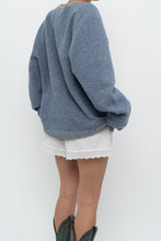 Load image into Gallery viewer, Vintage x Made in Hong Kong x CLUB MONACO Blue Wool Oversized Sweater (XS-XL)
