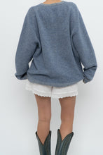 Load image into Gallery viewer, Vintage x Made in Hong Kong x CLUB MONACO Blue Wool Oversized Sweater (XS-XL)