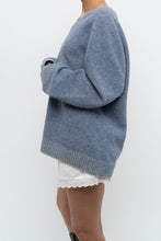 Load image into Gallery viewer, Vintage x Made in Hong Kong x CLUB MONACO Blue Wool Oversized Sweater (XS-XL)