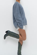 Load image into Gallery viewer, Vintage x Made in Hong Kong x CLUB MONACO Blue Wool Oversized Sweater (XS-XL)