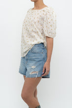 Load image into Gallery viewer, Modern x Cream, Yellow Floral Pointelle Top (S-L)