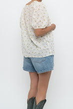 Load image into Gallery viewer, Modern x Cream, Yellow Floral Pointelle Top (S-L)