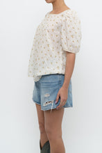 Load image into Gallery viewer, Modern x Cream, Yellow Floral Pointelle Top (S-L)