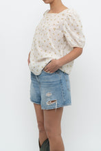 Load image into Gallery viewer, Modern x Cream, Yellow Floral Pointelle Top (S-L)