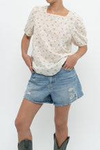 Load image into Gallery viewer, Modern x Cream, Yellow Floral Pointelle Top (S-L)