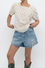Load image into Gallery viewer, Modern x Cream, Yellow Floral Pointelle Top (S-L)
