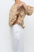 Load image into Gallery viewer, THE GREAT x Tan Floral Cotton Off-Shoulder Blouse (XS-M)