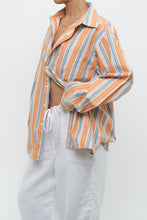 Load image into Gallery viewer, Vintage x GAP Orange, Blue Striped Cotton Buttonup (XS-L)