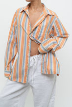 Load image into Gallery viewer, Vintage x GAP Orange, Blue Striped Cotton Buttonup (XS-L)