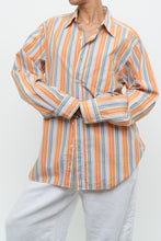 Load image into Gallery viewer, Vintage x GAP Orange, Blue Striped Cotton Buttonup (XS-L)