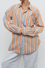 Load image into Gallery viewer, Vintage x GAP Orange, Blue Striped Cotton Buttonup (XS-L)