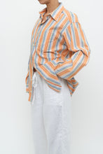 Load image into Gallery viewer, Vintage x GAP Orange, Blue Striped Cotton Buttonup (XS-L)