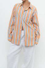 Load image into Gallery viewer, Vintage x GAP Orange, Blue Striped Cotton Buttonup (XS-L)