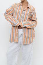 Load image into Gallery viewer, Vintage x GAP Orange, Blue Striped Cotton Buttonup (XS-L)