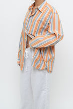 Load image into Gallery viewer, Vintage x GAP Orange, Blue Striped Cotton Buttonup (XS-L)