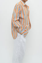 Load image into Gallery viewer, Vintage x GAP Orange, Blue Striped Cotton Buttonup (XS-L)