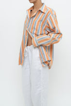 Load image into Gallery viewer, Vintage x GAP Orange, Blue Striped Cotton Buttonup (XS-L)