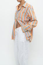 Load image into Gallery viewer, Vintage x GAP Orange, Blue Striped Cotton Buttonup (XS-L)
