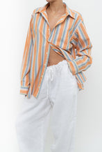 Load image into Gallery viewer, Vintage x GAP Orange, Blue Striped Cotton Buttonup (XS-L)