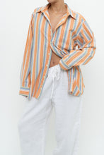 Load image into Gallery viewer, Vintage x GAP Orange, Blue Striped Cotton Buttonup (XS-L)