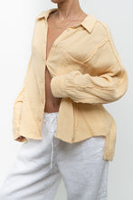 Load image into Gallery viewer, Modern x Butter Yellow Soft Frayed Cotton Buttonup (XS-L)