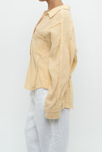 Load image into Gallery viewer, Modern x Butter Yellow Soft Frayed Cotton Buttonup (XS-L)