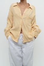 Load image into Gallery viewer, Modern x Butter Yellow Soft Frayed Cotton Buttonup (XS-L)