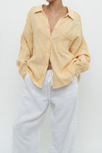Load image into Gallery viewer, Modern x Butter Yellow Soft Frayed Cotton Buttonup (XS-L)