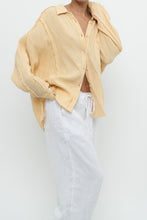 Load image into Gallery viewer, Modern x Butter Yellow Soft Frayed Cotton Buttonup (XS-L)