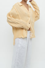 Load image into Gallery viewer, Modern x Butter Yellow Soft Frayed Cotton Buttonup (XS-L)