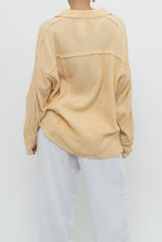 Load image into Gallery viewer, Modern x Butter Yellow Soft Frayed Cotton Buttonup (XS-L)