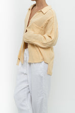 Load image into Gallery viewer, Modern x Butter Yellow Soft Frayed Cotton Buttonup (XS-L)