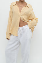 Load image into Gallery viewer, Modern x Butter Yellow Soft Frayed Cotton Buttonup (XS-L)