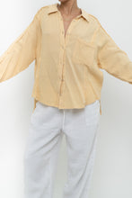 Load image into Gallery viewer, Modern x Butter Yellow Soft Frayed Cotton Buttonup (XS-L)