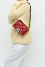 Load image into Gallery viewer, Vintage x CHANELNon-Authentic Red Leather Purse